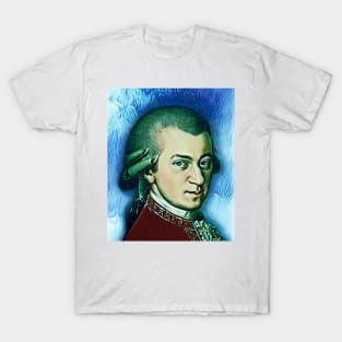 Wolfgang Amadeus Mozart Portrait | Wolfgang Amadeus Mozart Artwork 4 T-Shirt